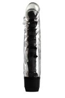 4sexdream мультискоростной вибратор с дополнительными пупырышками, 17.5х3.5 см, (черный)